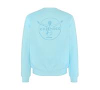 Sweatshirt CHIEMSEE, Jungen, Gr. 170/176, blau (tropical breeze), 80% Baumwolle, 20% Polyester, Rundhals, Sweatshirts Sweatshirt (12215724-170) tropical breeze