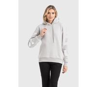 Sweatshirt CIPO & BAXX "HOODIE SWEATSHIRT", Damen, Gr. S, grau, 70% Baumwolle, 30% Polyester, bedruckt, Basic, regular fit normal, Sweatshirts Sweatshirt, modisches Design mit hohem Tragekomfort (9025