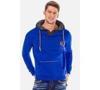 Sweatshirt CIPO & BAXX "Pullover", Herren, Gr. L, blau, 65% Baumwolle;35% Polyester, unifarben, regular fit normal, Raglanärmel, Sweatshirts Sweatshirt, im coolen Look, C-44200 (33607854-L) blau