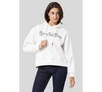 Sweatshirt CIPO & BAXX "SWEATSHIRT", Damen, Gr. XL, beige (ecru), 70% Baumwolle, 30% Polyester, bedruckt, Basic, regular fit normal, Sweatshirts Sweatshirt, ein sportlich-lässiges Kleidungsstück (6124