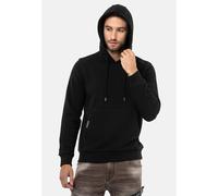 Cipo & Baxx Herren Kapuzenpullover Basic Hoodie Premium Sweatshirt Sweater CL557 Schwarz S
