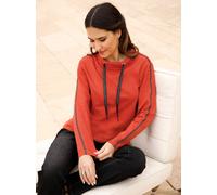 Sweatshirt CLASSIC BASICS, Damen, Gr. 48, rot (rostrot), 100% Baumwolle, unifarben, Sweatshirts Sweatshirt (67549158-48) rostrot