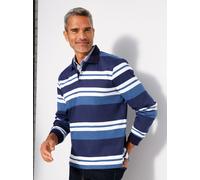Sweatshirt CLASSIC, Herren, Gr. 48/50, marine, jeansblau, geringelt, 100% Baumwolle, gemustert, gestreift, mehrfarbig, Sweatshirts Sweatshirt (36118121-48) marine, jeansblau, geringelt