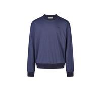 Sweatshirt CLEPTOMANICX "Boxy Crewneck Ligull Mini Stri", Herren, Gr. M, blau (dunkelblau), 100% Baumwolle, unifarben, normal, Rundhals, Sweatshirts Sweatshirt, mit lockerem Schnitt (33057815-M) dunke