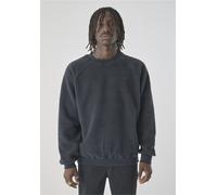 Sweatshirt CLEPTOMANICX "Crewneck Flaneur", Herren, Gr. L, grau (dunkelgrau), 100% Polyester, bestickt, normal, Rundhals, Sweatshirts Sweatshirt, mit lockerem Schnitt (57857564-L) dunkelgrau