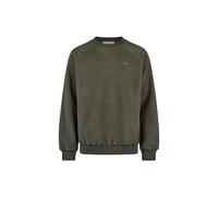 Sweatshirt CLEPTOMANICX "Crewneck Flaneur", Herren, Gr. M, grün, 100% Polyester, bestickt, normal, Rundhals, Sweatshirts Sweatshirt, mit lockerem Schnitt (37919710-M) grün