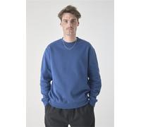 Sweatshirt CLEPTOMANICX "Crewneck Ligull Classic", Herren, Gr. L, blau, 100% Baumwolle, unifarben, normal, Rundhals, Sweatshirts Sweatshirt, mit lockerem Schnitt (35476616-L) blau