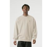 Sweatshirt CLEPTOMANICX "Embro Gull Mono", Herren, Gr. XL, beige, 100% Baumwolle, bestickt, normal, Rundhals, Sweatshirts Sweatshirt, mit schöner Stickerei (50167943-XL) beige