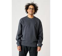 Sweatshirt CLEPTOMANICX "Ligull Boxy", Herren, Gr. L, blau (anthrazit), 100% Baumwolle, bestickt, normal, Rundhals, Sweatshirts Sweatshirt, mit kleiner Möwenstickerei (65117837-L) anthrazit
