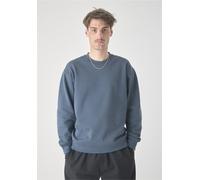 Sweatshirt CLEPTOMANICX "Ligull Boxy", Herren, Gr. L, grün (grün, grün), 100% Baumwolle, bestickt, normal, Rundhals, Sweatshirts Sweatshirt, mit kleiner Möwenstickerei (11349906-L) grün, grün