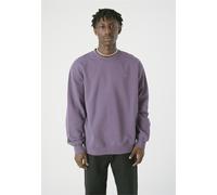 Sweatshirt CLEPTOMANICX "Ligull Boxy", Herren, Gr. L, lila (dunkellila), 100% Baumwolle, bestickt, normal, Rundhals, Sweatshirts Sweatshirt, mit kleiner Möwenstickerei (54562038-L) dunkellila