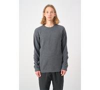 Sweatshirt CLEPTOMANICX "Noitch", Herren, Gr. S, grau, 45% Wolle, 37% Baumwolle, 18% Polyamid, unifarben, normal, Rundhals, Sweatshirts Sweatshirt, aus gebondeter Wolle (32825169-S) grau