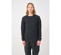 Sweatshirt CLEPTOMANICX "Noitch", Herren, Gr. S, schwarz, 45% Wolle, 37% Baumwolle, 18% Polyamid, unifarben, normal, Rundhals, Sweatshirts Sweatshirt, aus gebondeter Wolle (93575524-S) schwarz