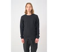 Sweatshirt CLEPTOMANICX "Noitch", Herren, Gr. XXL, schwarz, 45% Wolle, 37% Baumwolle, 18% Polyamid, unifarben, normal, Rundhals, Sweatshirts Sweatshirt, aus gebondeter Wolle (93575524-XXL) schwarz