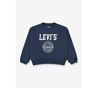 Sweatshirt LEVI'S KIDS "LVG COLLEGIATE CREW", Mädchen, Gr. 10 (140), big dipper, Sweatware, Obermaterial: 60% Baumwolle, 40% Polyester, bedruckt, regular fit normal, Rundhals, Rippbündchen, Sweatshirt