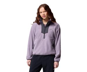 Sweatshirt COLUMBIA "SEQUOIA GROVE 1/2 ZIP FLEECE", Damen, Gr. L, shale lila, shark, shark, Obermaterial: 100% Polyester, normal, hoch geschlossener Ausschnitt, eingesetzt,weit eingefasste Kante, Swea