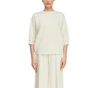 Sweatshirt COMMA, Damen, Gr. 44, bone beige, Sweatware, Obermaterial: 50% Polyester, 44% Viskose, 6% Elasthan, unifarben, regular fit normal, Rundhals, Fledermausärmel, Sweatshirts Sweatshirt, mit dek