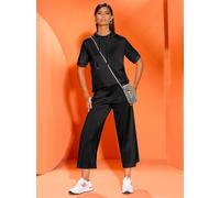 Sweatshirt CREATION L, Damen, Gr. 46, schwarz, 50% Modal, 44% Polyester, 6% Elasthan, unifarben, Sweatshirts Sweatshirt (10276750-46) schwarz