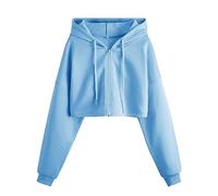 Sweatshirt Damen Ohne Kapuze, Damen Pullover Sommer Beige, Cropped Hoodies Zipper Sweatjacke Mit Kapuze Langarm Sweatshirts Oberteile Kapuzenpullover Sommerpullover, Blitzangebote Des Tages Aktuell