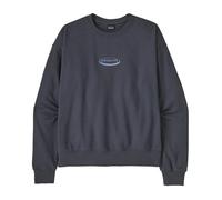 Patagonia - Women's 95 Oval Logo Daily Crew - Pullover, Gr. S, grau/blau (SmolderBlue)