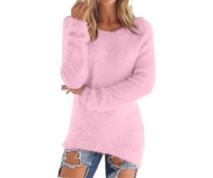 Sweatshirt Damen Turtleneck Shirt Damen Sweatshirt Damen Warm Women's Jumpers Camp Damen Teddy Pulli Christmas Jumper Women Long Pullover feinstrick Pullover Turtleneck Herren Strick Pulli