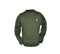 Sweatshirt dklgrün Rehbock Gr.L Overhues & Schüssler