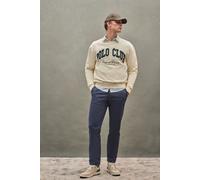 Sweatshirt ecru im Loose Fit Established 2012 Polo Club 3XL