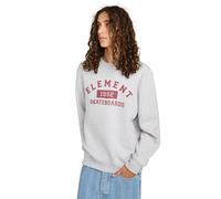 Sweatshirt ELEMENT "Home Team", Herren, Gr. S, grau (mid grau heather), 55% Baumwolle, 25% Baumwolle, 20% Polyester, Sweatshirts Sweatshirt (78384205-S) mid grau heather