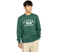 Sweatshirt ELEMENT "Home Team", Herren, Gr. S, grün (dunkelgrün), 55% Baumwolle, 25% Baumwolle, 20% Polyester, Sweatshirts Sweatshirt (32376134-S) dunkelgrün