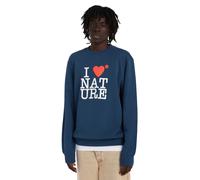 Sweatshirt ELEMENT "I Heart", Herren, Gr. M, blau (schwarz denim), Obermaterial: 70% Baumwolle, 30% Baumwolle., Sweatshirts Sweatshirt (52183442-M) schwarz denim