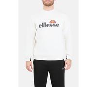 Sweatshirt ELLESSE "CORVARO SWEATSHIRT", Herren, Gr. XXL, sanftes weiß, Obermaterial: 79% Polyester, 16% Viskose, 5% Elasthan, Sweatshirts Sweatshirt (40048631-XXL) sanftes weiß