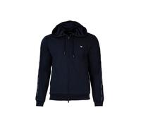 Sweatshirt EMPORIO ARMANI "Sweatjacke Basic Terry", Herren, Gr. XL, blau, Obermaterial: 75% Baumwolle CO. 25% Polyester PES., Sweatshirts Sweatshirt (48211937-XL) blau