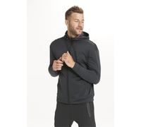 Sweatshirt ENDURANCE "Dereff", Herren, Gr. S, schwarz (schwarz, meliert), 100% Polyester, unifarben, normal, ohne Ausschnitt, Sweatshirts Sweatshirt, mit dezentem Logoprint (18368055-S) schwarz, melie