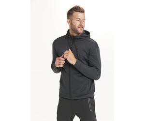 Sweatshirt ENDURANCE "Dereff", Herren, Gr. XL, schwarz (schwarz, meliert), 100% Polyester, unifarben, normal, ohne Ausschnitt, Sweatshirts Sweatshirt, mit dezentem Logoprint (18368055-XL) schwarz, mel