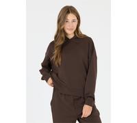 Sweatshirt ENDURANCE "Jade", Damen, Gr. 40, braun (dunkelbraun), 51% Polyester, 44% Modal, 5% Elasthan, unifarben, normal, ohne Ausschnitt, Sweatshirts Sweatshirt, aus superweichem Material (61552069-