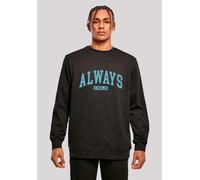 Sweatshirt F4NT4STIC "Always Cold Collegiate Cozy Winter", Herren, Gr. XXL, schwarz, Obermaterial: 50% Baumwolle, 50% Polyester, regular fit, Rundhals, ohne Bündchen, Sweatshirts Sweatshirt, Premium Q
