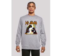 Sweatshirt F4NT4STIC "Def Leppard Hysteria", Herren, Gr. 3XL, grau (erdgrau), Obermaterial: 50% Baumwolle, 50% Polyester, regular fit, Rundhals, ohne Bündchen, Sweatshirts Sweatshirt, Premium Qualität