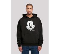 Sweatshirt F4NT4STIC "Disney Micky Maus - Mickey Gesicht Vintage", Herren, Gr. XS, schwarz, Obermaterial: 100% Baumwolle, oversize, ohne Bündchen, Sweatshirts, Print (67198643-XS) schwarz