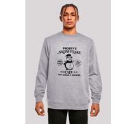 Sweatshirt F4NT4STIC "Frostys Snowflake Cafe Retro Weihnachten Sign", Herren, Gr. 4XL, grau (erdgrau), Obermaterial: 50% Baumwolle, 50% Polyester, regular fit, Rundhals, ohne Bündchen, Sweatshirts, Pr