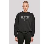 Sweatshirt F4NT4STIC "Go Sylt Knut & Jan Hamburg", Damen, Gr. XL, schwarz, Obermaterial: 65% Baumwolle, 35% Polyester, oversize, Rundhals, ohne Bündchen, Sweatshirts Sweatshirt, Print (79902500-XL) sc