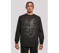 Sweatshirt F4NT4STIC "Harry Potter Dragon Line Art", Herren, Gr. XS, schwarz, Obermaterial: 50% Baumwolle, 50% Polyester, regular fit, Rundhals, ohne Bündchen, Sweatshirts Sweatshirt, Print (35058164-