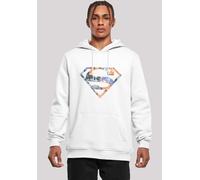 Sweatshirt F4NT4STIC "Hoodie DC Comics Superman Floral Logo Superheld", Herren, Gr. XL, weiß, Obermaterial: 65% Baumwolle, 35% Polyester, slim fit, ohne Bündchen, Sweatshirts Sweatshirt, Herren,Premiu