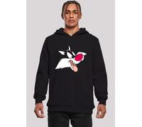Sweatshirt F4NT4STIC "Hoodie 'Looney Tunes Sylvester'", Herren, Gr. 3XL, schwarz, Obermaterial: 65% Baumwolle, 35% Polyester, slim fit, ohne Bündchen, Sweatshirts Sweatshirt, Herren,Premium Merch,Slim