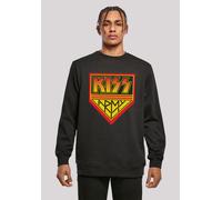 Sweatshirt F4NT4STIC "Kiss Rock Band Army Logo", Herren, Gr. XL, schwarz, Obermaterial: 50% Baumwolle, 50% Polyester, regular fit, Rundhals, ohne Bündchen, Sweatshirts Sweatshirt, Premium Qualität, Mu