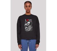 Sweatshirt F4NT4STIC "Love is all you need", Damen, Gr. XL, schwarz, Obermaterial: 65% Baumwolle, 35% Polyester, oversize, Rundhals, ohne Bündchen, Sweatshirts Sweatshirt, Premium Qualität (25027844-X