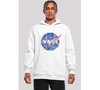 Sweatshirt F4NT4STIC "NASA Classic Insignia Logo Distressed", Herren, Gr. S, weiß, Obermaterial: 65% Baumwolle, 35% Polyester, slim fit, ohne Bündchen, Sweatshirts Sweatshirt, Herren,Premium Merch,Sli