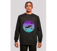 Sweatshirt F4NT4STIC "Retro Alien Weltraum Sonnenuntergang", Herren, Gr. L, schwarz, Obermaterial: 50% Baumwolle, 50% Polyester, regular fit, Rundhals, ohne Bündchen, Sweatshirts Sweatshirt, Premium Q