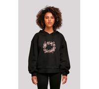 Sweatshirt F4NT4STIC "Rosa Frühlings Blumenkranz Dekor", Damen, Gr. 4XL, schwarz, Obermaterial: 100% Baumwolle, oversize, ohne Bündchen, Sweatshirts Sweatshirt, Premium Qualität (33491705-4XL) schwarz