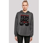Sweatshirt F4NT4STIC "Run DMC Hip-Hop Music Band NYC", Damen, Gr. S, grau (charcoal), Obermaterial: 100% Baumwolle, oversize, ohne Bündchen, Sweatshirts Sweatshirt, Musik,Band,Logo (51194929-S) charco
