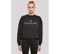 Sweatshirt F4NT4STIC "Schneeflocke Winter Lappland", Damen, Gr. S, schwarz, Obermaterial: 65% Baumwolle, 35% Polyester, oversize, Rundhals, ohne Bündchen, Sweatshirts Sweatshirt, Weihnachten, Geschenk